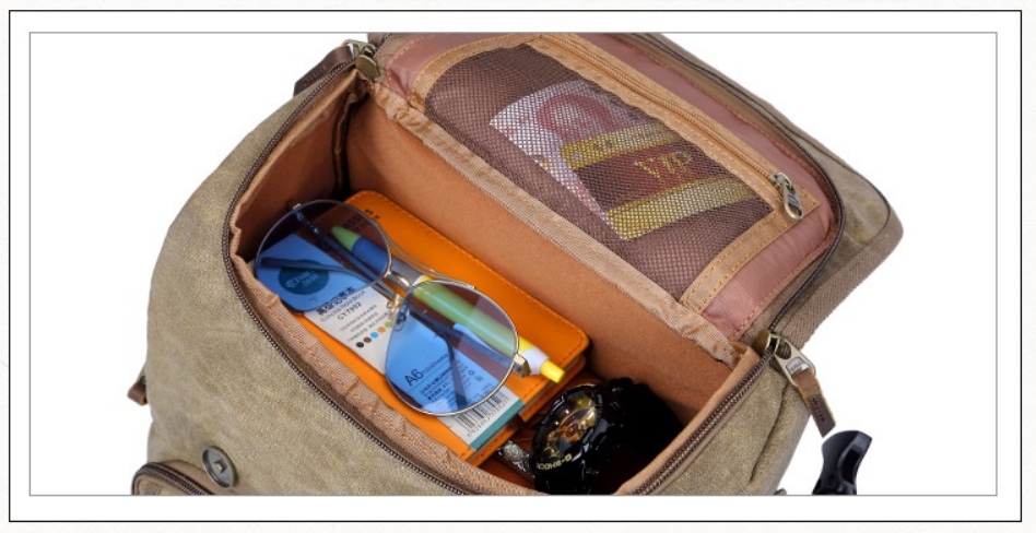 Sac à dos en cuir vintage pour photographes professionnels