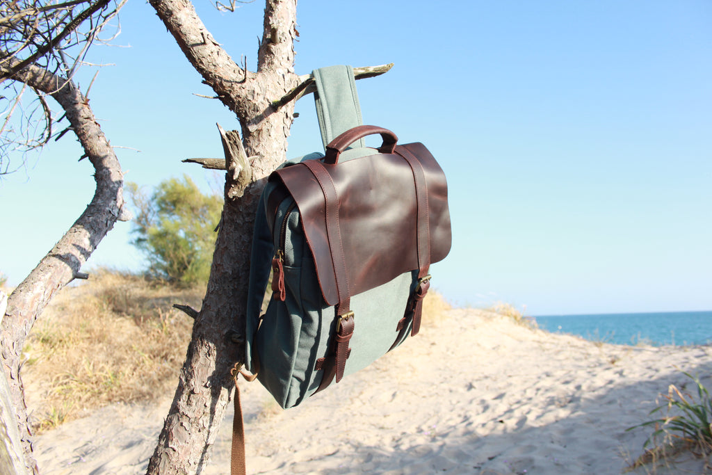 Sac à dos vintage et rétro pour la plage, pour la campagne. Sac à dos pour les escapades.
