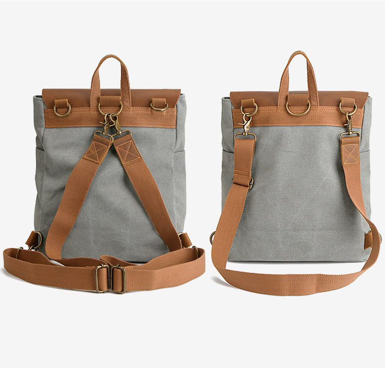 Mochila retro con hebillas