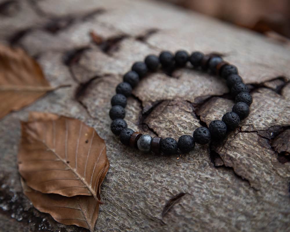 acheter bracelet en pierre volcanique