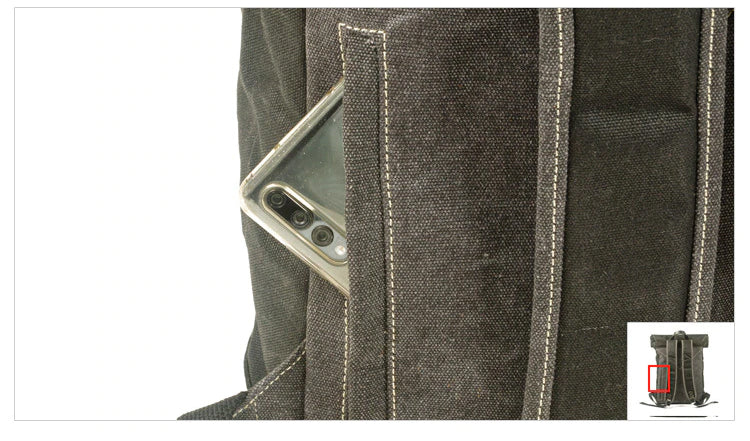 Sacs à dos vintage pour transporter l'ordinateur portable, pour un usage quotidien, style urbain et décontracté. Sac à dos pour hipsters, moderne urbain et rétro militaire